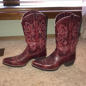 Women’s Red Ariat Cowboy Boots